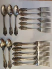 Wallace Grande Baroque Sterling Silver Flatware - 29PC Set W/Four Wallace Bags