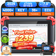 XTOOL D7 V2.0 Bidirectional OBD2 Scanner Full...