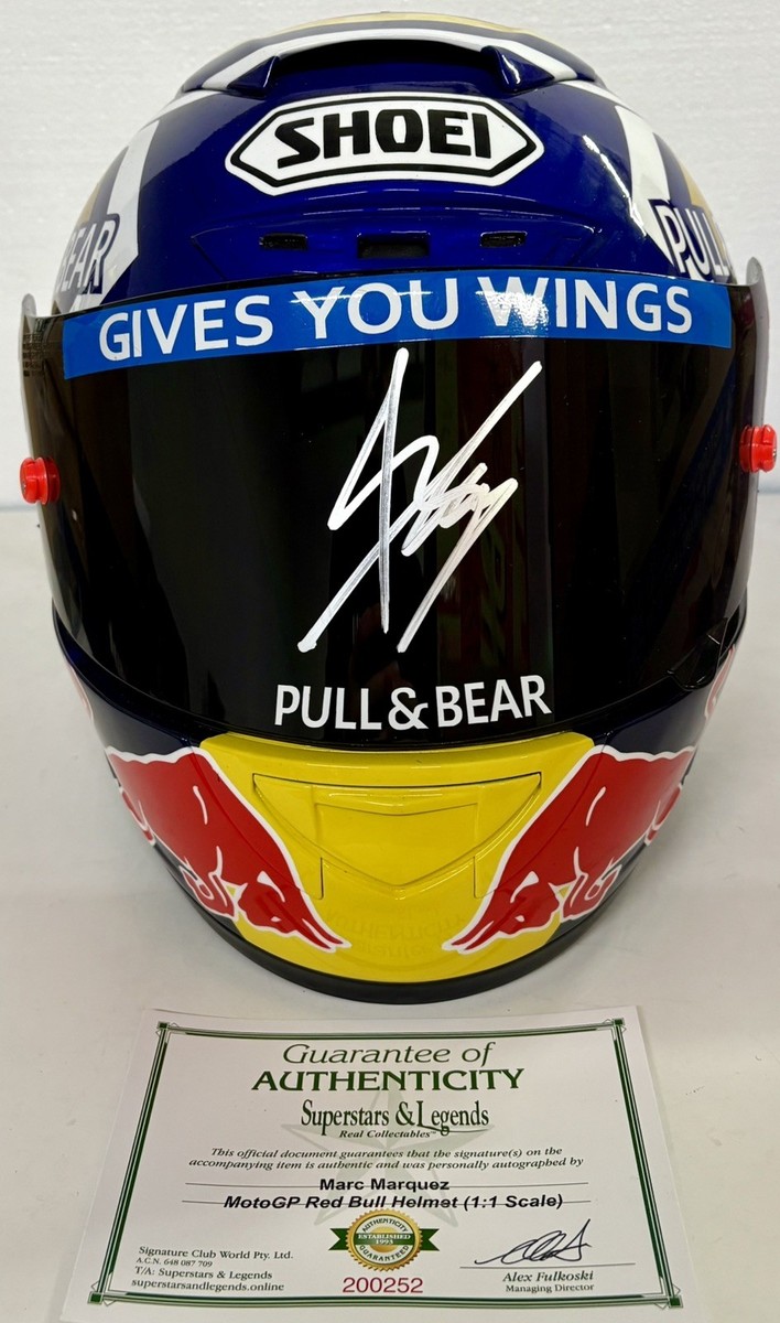 マスチェラーノ　マルケス　サイン MARC MARQUEZ Signed Helmet MotoGP World Champion Full Size 1