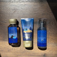 3 Piece NEW Frosted Coconut Snowball Mist Cream Gel TRAVEL Set Bath  Body Works