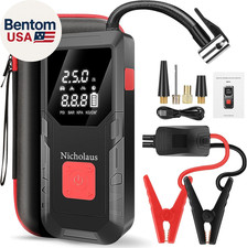 12V Car Battery Jump Starter 8000mAh 2800A with 150Psi Air Compressor
