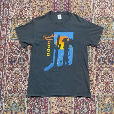 VTG 2000 Delta Pro Charlies Phoenix Raunchy Cowboy Pee Graphic T-Shirt M Black