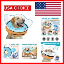 Elevated Inflatable Dog Cone Collar Alternative After Surgery, Dog Donut Coll...