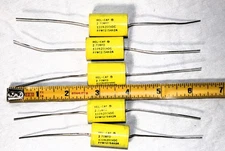 REL 2.75uF 200v Axial Film Capacitor Polyester Tube Audio Amplifier Qty 5