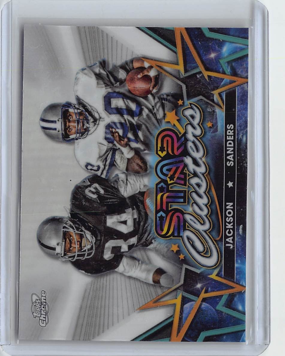 2024 Topps Cosmic Chrome - Star Clusters Barry Sanders, Bo Jackson #SCL-15