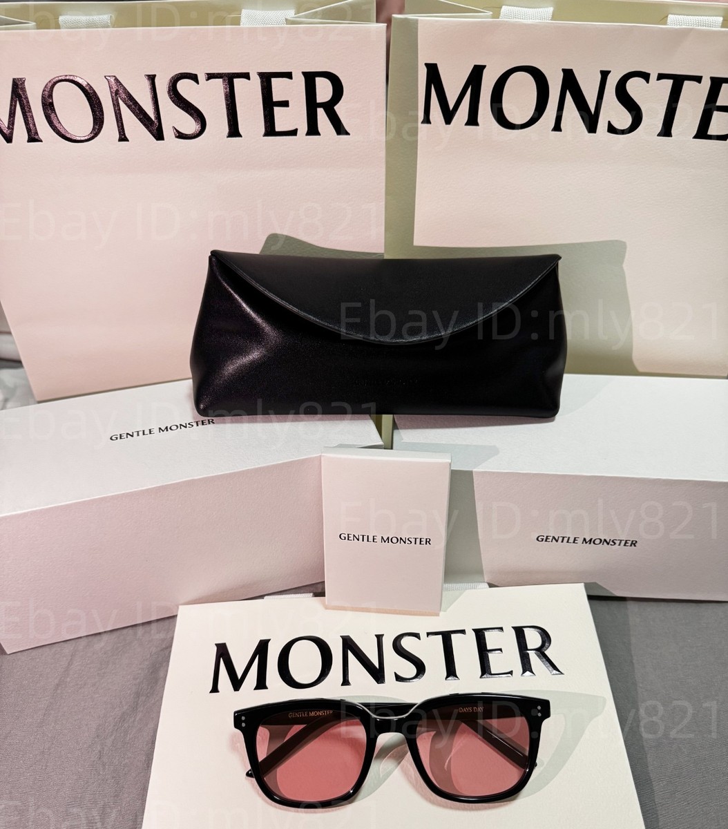 GentleMonster Days Day 01(V) Sunglasses Black Frame Purple Lenses