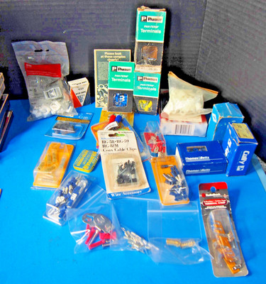 Wire Connectors and Clamps lot almost 3 lbs total, everything shown included