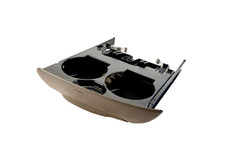 1997-2003 Ford F150 Center Dash Sliding Cup Holder W Ash Tray Beige Brown Oem
