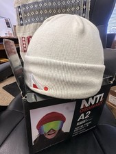 Casco sci snowboard anti ordinario A2 berretto grande bianco EN1077 ASTM F2040 nuovo con scatola