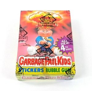 1986 Topps Garbage Pail Kids Series 4 Box with Price (48) Purple Cloud BBCE FASC
