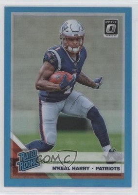 2019 Panini Donruss Optic Rated Aqua Prizm /299 N'Keal Harry #169 Rookie RC 10up
