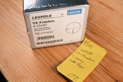 H505 Leupold VX-Freedom 4-12X40 Hunt Plex Reticle - New In Box 185336