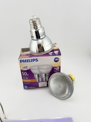 NEW Philips LED PAR20 7W 50W Replacement Warm Glow Soft White 2-Pack 