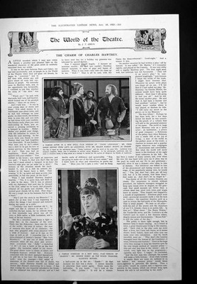 Antiker alter Druck Film Young Lochinvar Filmversion Aladdin George Robey 1923