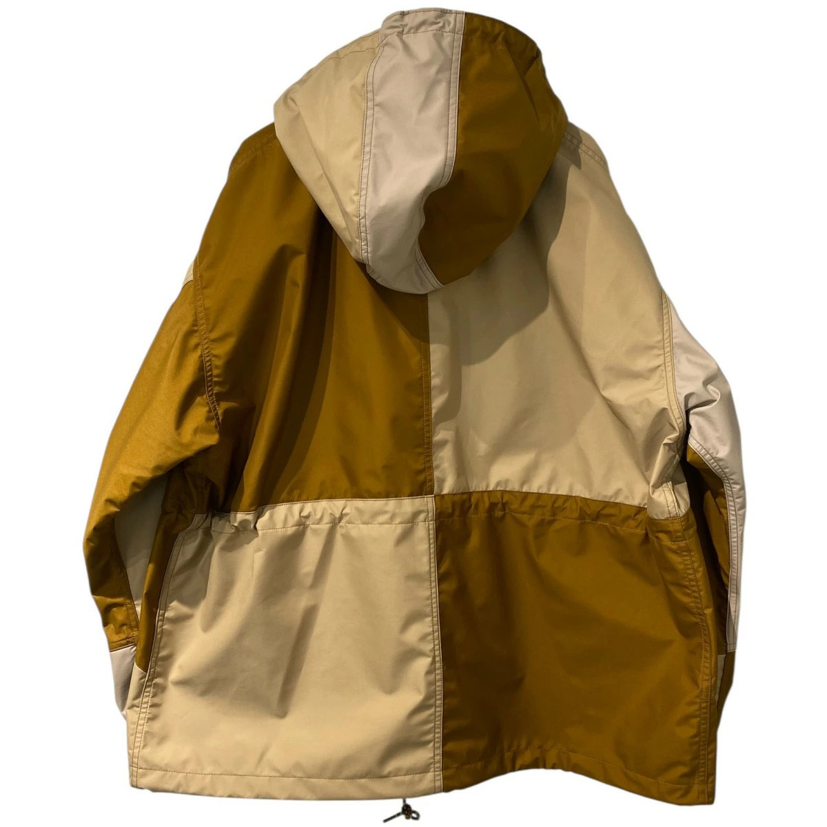 Used Kuon 24AW Patchwork Nylon Shell Jacket Brown… - image 3