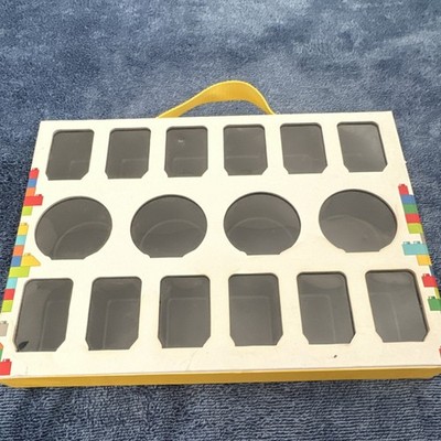 LEGO Minifigure Carrying Case 16 Compartments Multicolor Handle Display Window