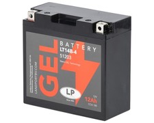 Motorcycle battery LANDPORT LT14B-4 gel 12V 12Ah YT14B-4 battery 51422, YT14B-BS