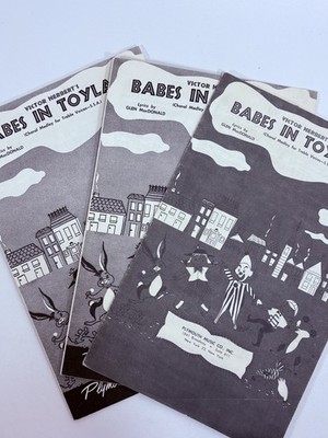 Babes In Toyland Choral Octavo Sheet Music Lot SSA Vocal Medley Herbert