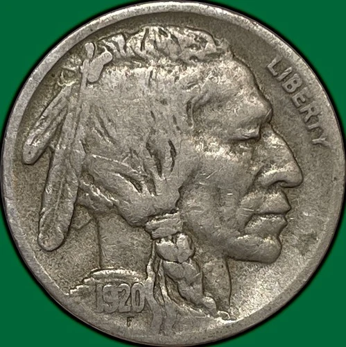 1920-D Buffalo Nickel Very Fine VF Coin #29659