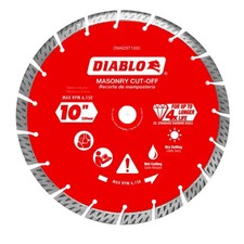 DIABLO DMADST1000 10" Diamond Segmented Turbo Masonry Cut-Off Blade