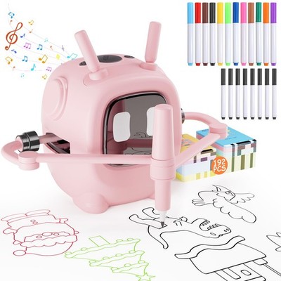 Drawing Robot for Kids with 192 Cards, Smart Robot Drawing Machine Toys for 3...
