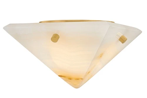 Corbett Lighting 558-07 Geo 7"W LED Semi-Flush Ceiling Fixture - Brass - Picture 2 of 2