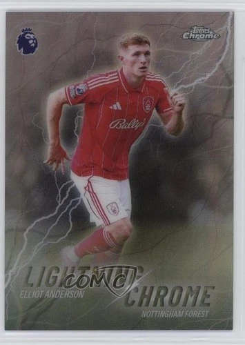 2025-26 Topps Chrome Premier League Lightning Chrome Elliot Anderson #LC-24 4d5