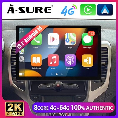 13.1'' Android 14 2K 4G+64G CarPlay Autoradio GPS RDS Für HYUNDAI IX20 2010-2019