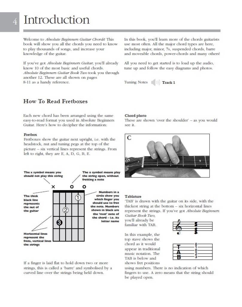 Absolute Beginners: Guitar Chords Book and Audio Online Guitar Wise Publications