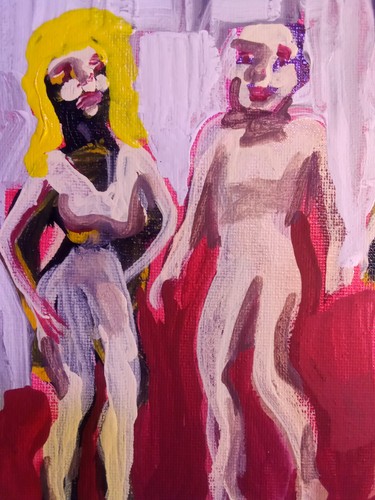 The Downton Dance Hall by William Mayer New York artist Surreal Figurative - Picture 2 of 6