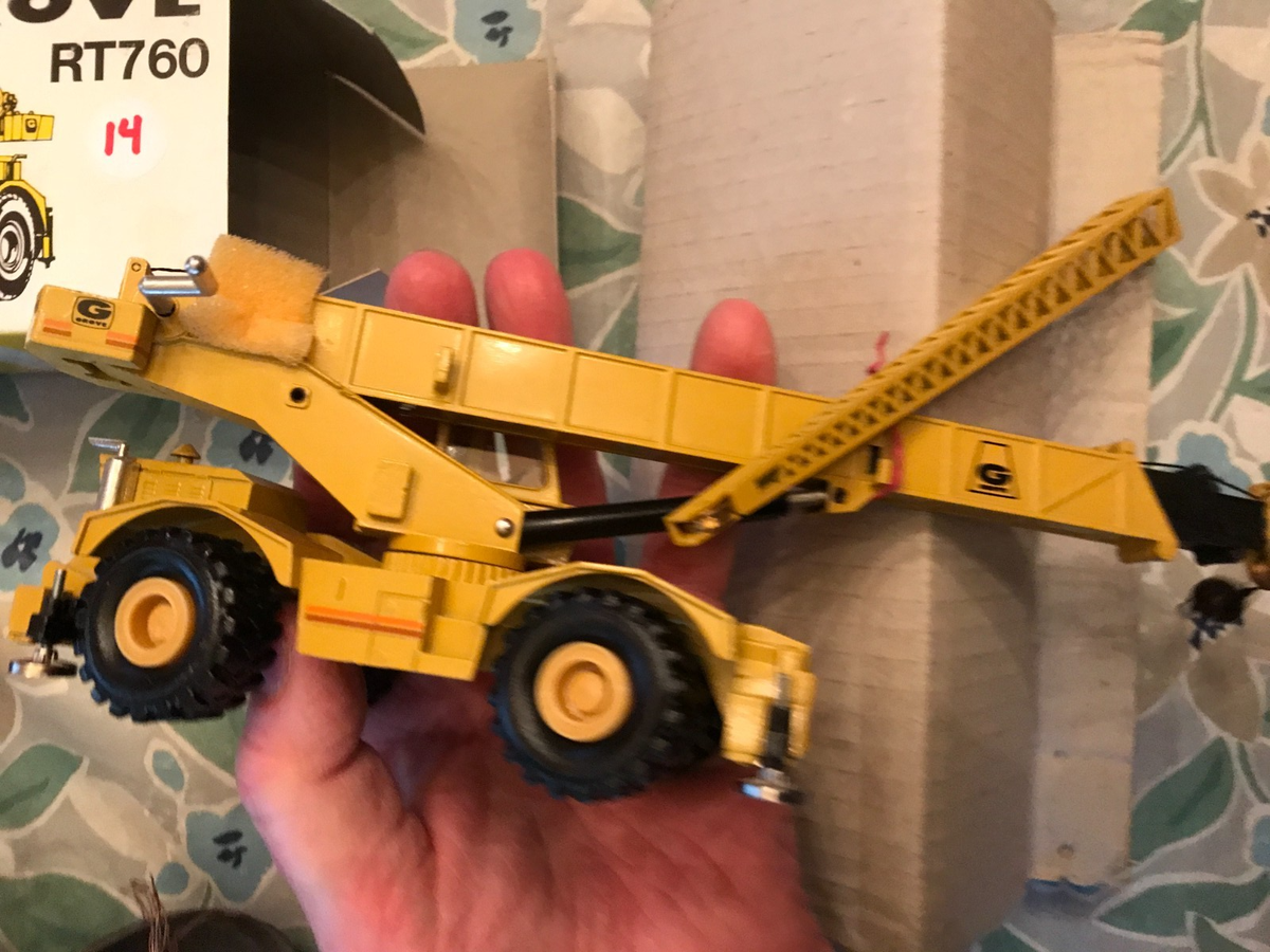Vintage NZG Grove RT760 Rough Terrain Crane No.149 1/50 With Box