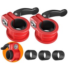 Adjustable Barbell Clips 1 Inch Quick Release Weight Locking Collars Pair