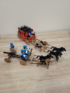 Playmobil Vintage : Lot canon Western (3244x) Diligence Wells Fargo No.7