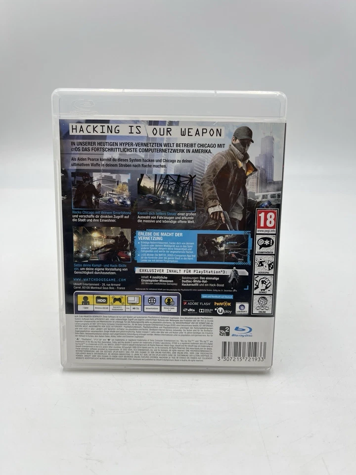 Sony Playstation 3 Spiel Watch Dogs Ps3 ohne Anleitung Getestet Ubisoft - Bild 4 von 4