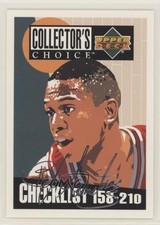 1994 Collector's Choice Silver Foil Signature BJ Armstrong Checklist #210 0y59