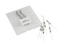 20A 20A Fuse 5x20mm/0.2"x0.79" Ceramic Axial Lead Slow-Blow Fuse 20PCS