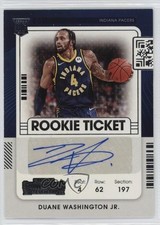 2021-22 Panini Contenders Rookie Ticket Duane Washington Jr #155 Auto 1rh2