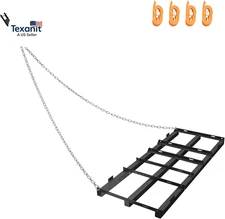 48” Drag Harrow Driveway Drag- Heavy Duty Tow behind Tool with 4 FT Chain for AT