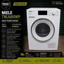 ✅️ 🇩🇪 Refurbished Miele Tce620wp Heat Pump Tumble Dryer, 9kg Load, A++ Energy