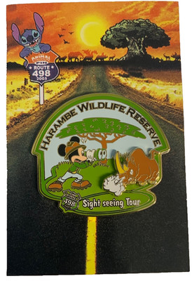 WDW Disney World The Harambe Wildlife Reserve Mickey Route 498 Event Pin LE 350
