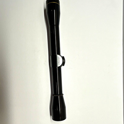 Gloss Leupold M8-4X 4x 33mm Black Rifle Scope With Duplex Crosshair Reticle