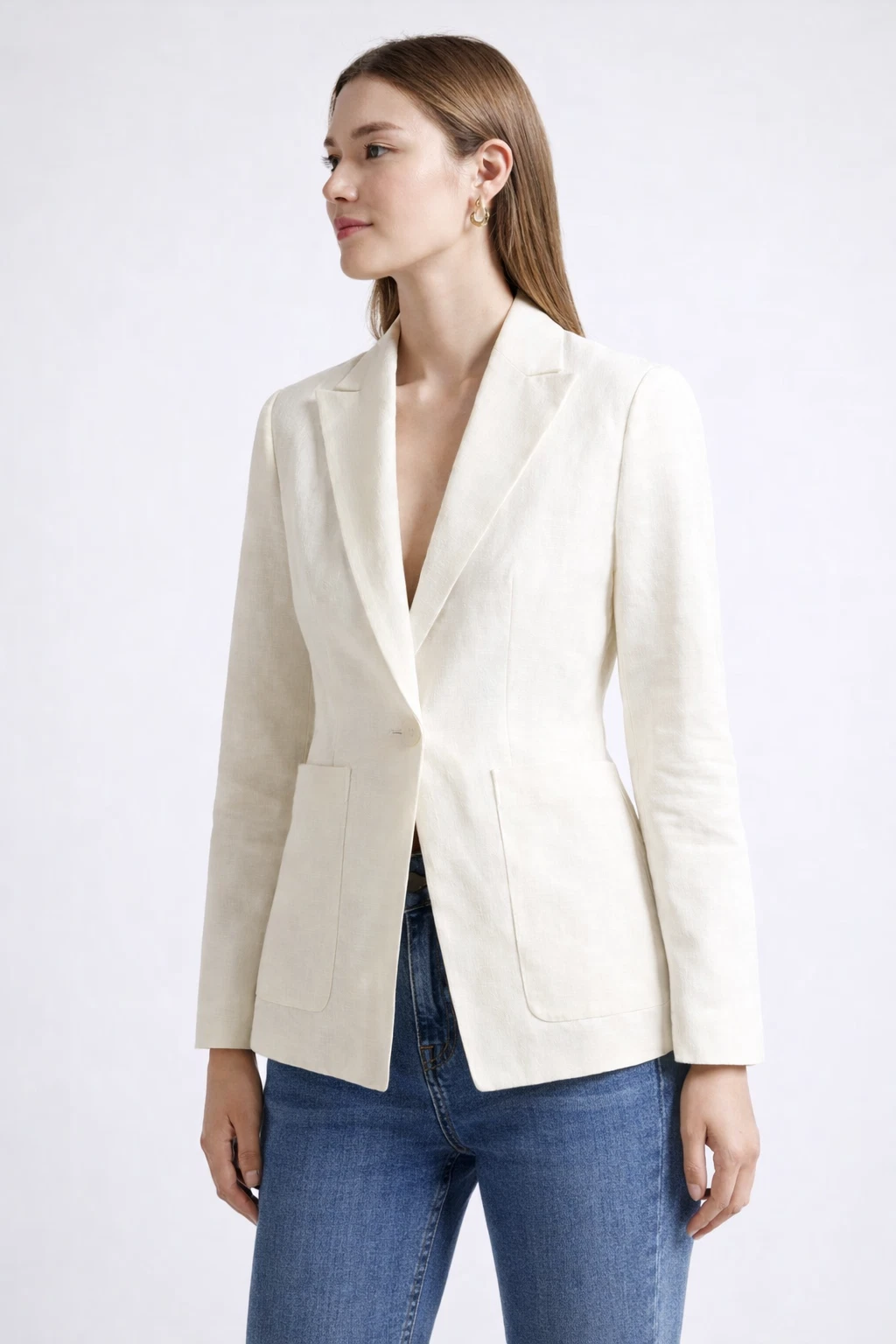 TED BAKER BLAZER JACKET IVORY NEW 6 8 10 12 Linen Cotton Formal Womens BNWT