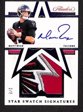 Matt Ryan 2021 Panini Flawless Star Swatch Signatures Sapphire #STS-MRY #/5