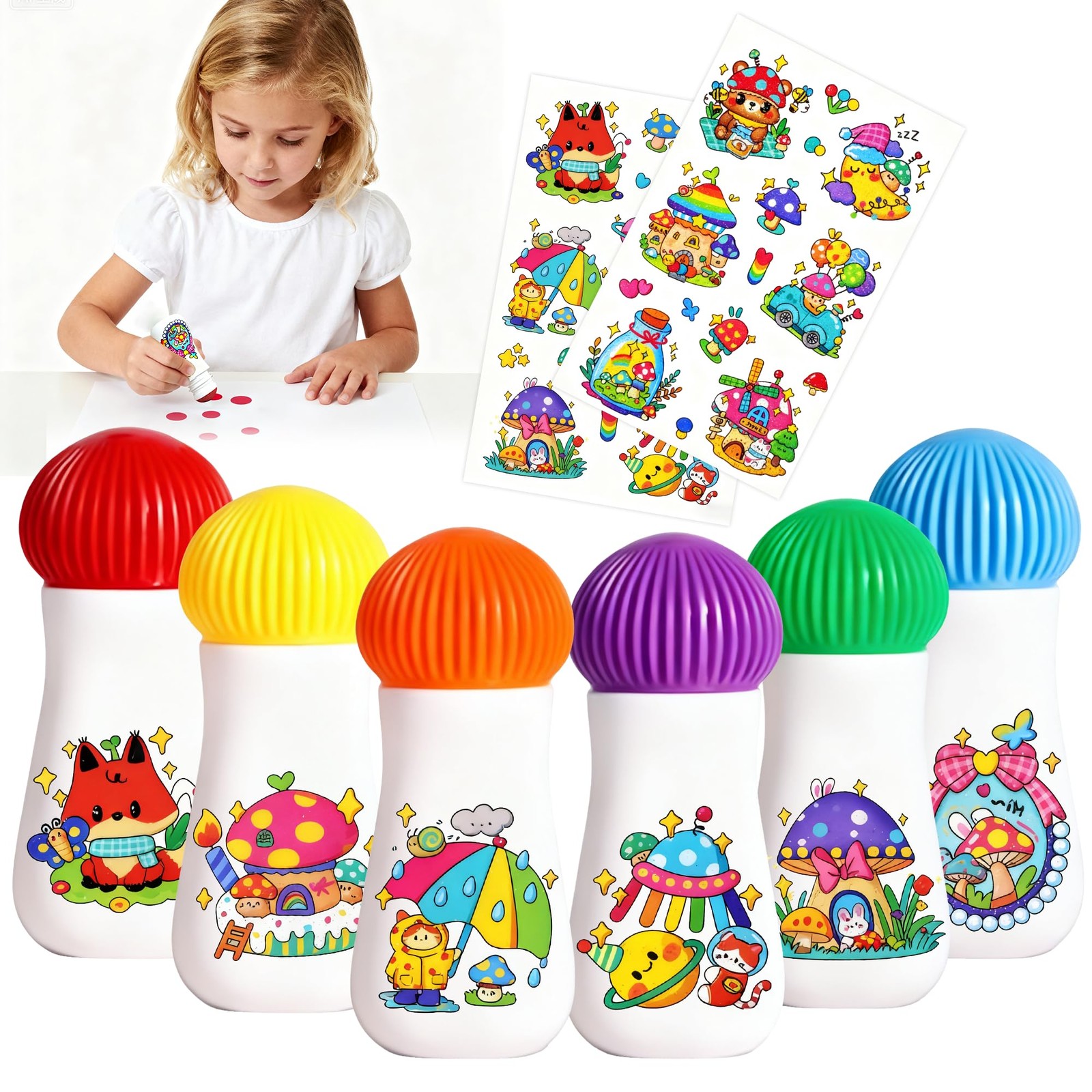For Toddlers 1-3, 1 Count (pack Of 6), Red