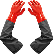 Pond Gloves, Long Arm Waterproof Gloves,Long Rubber Gloves for Men and Women 25