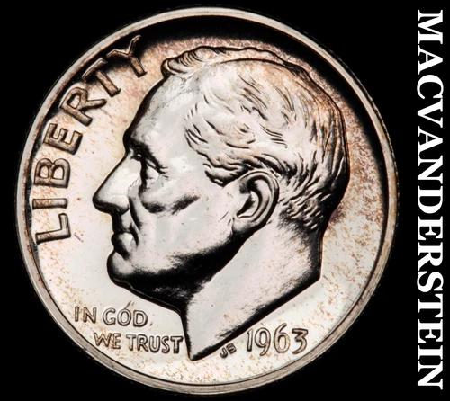 1963 Silver Roosevelt Dime-Choice Gem Proof Lustrous No Reserve #i4564