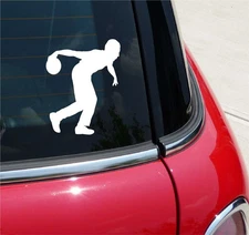 BOWLER BOWLING BALL STRIKE ALLEY GRAPHIC DECAL STICKER ART CAR WALL DECOR