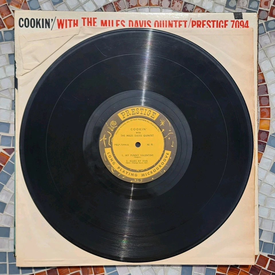 Miles Davis Quintet Prestige 7094 Cookin' Jazz Bergenfield Label - Image 3 of 4