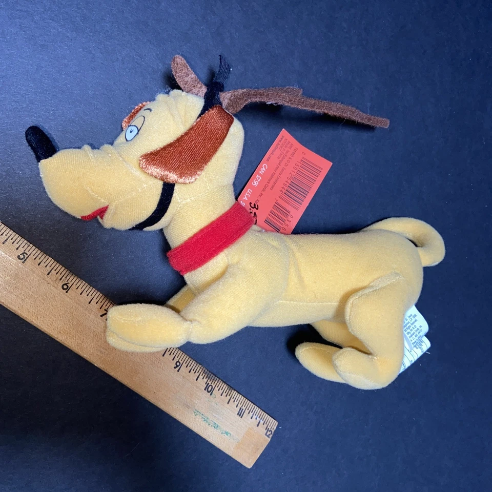 Плюшевая собака Hallmark Dr. Seuss How the Grinch Stole Christmas Max 1998 с биркой - Изображение 3 из 4