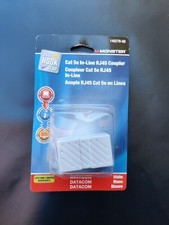 Monster Cat 5e In-Line RJ45 Coupler White  140278-00  NEW